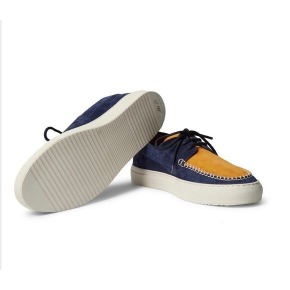 Mr. P Dennis Two-Tone Suede Boat Shoes Made in Italy Sz 6 - Picture 14 of 15